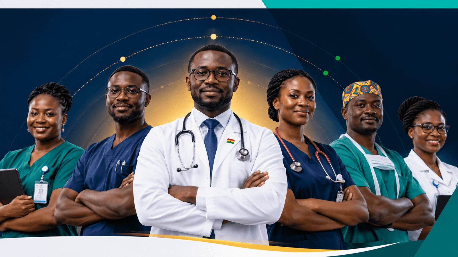 Premium healthcare leadership or multidisciplinary team environment.